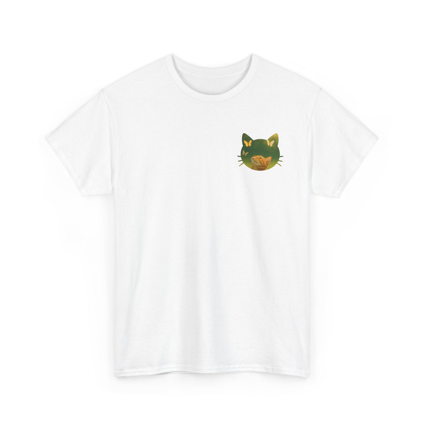 Cat Cutout Tee - Butterflies