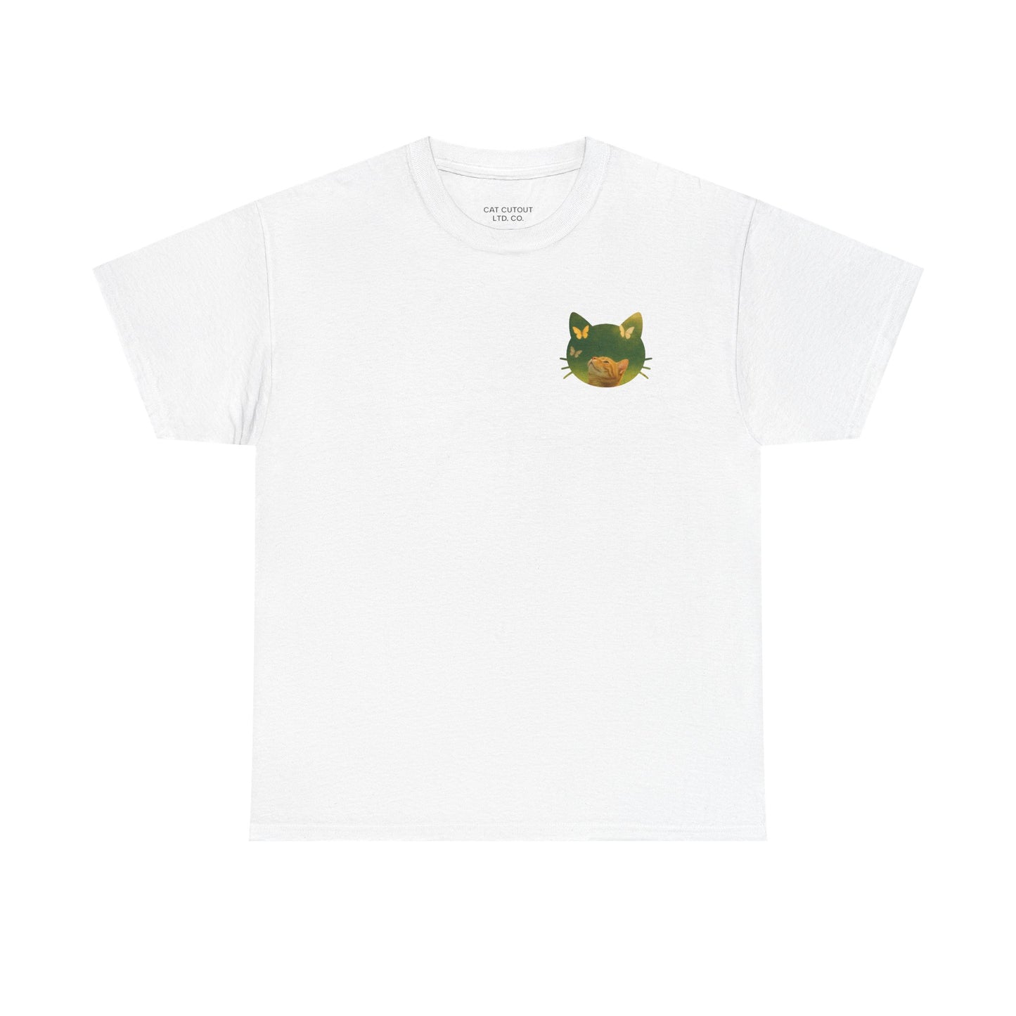 Cat Cutout Tee - Butterflies