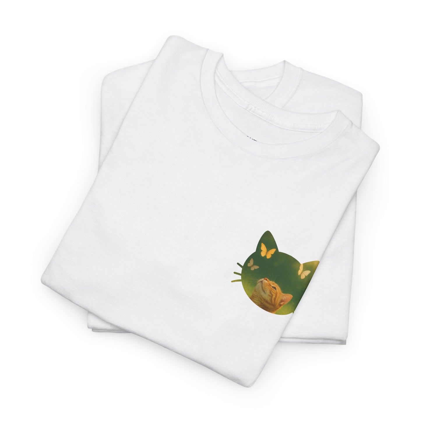 Cat Cutout Tee - Butterflies