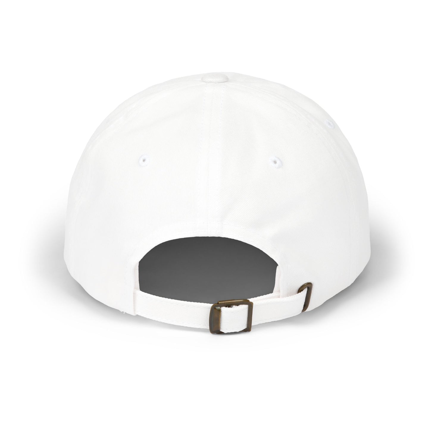 Cat Cutout Dad Cap - White